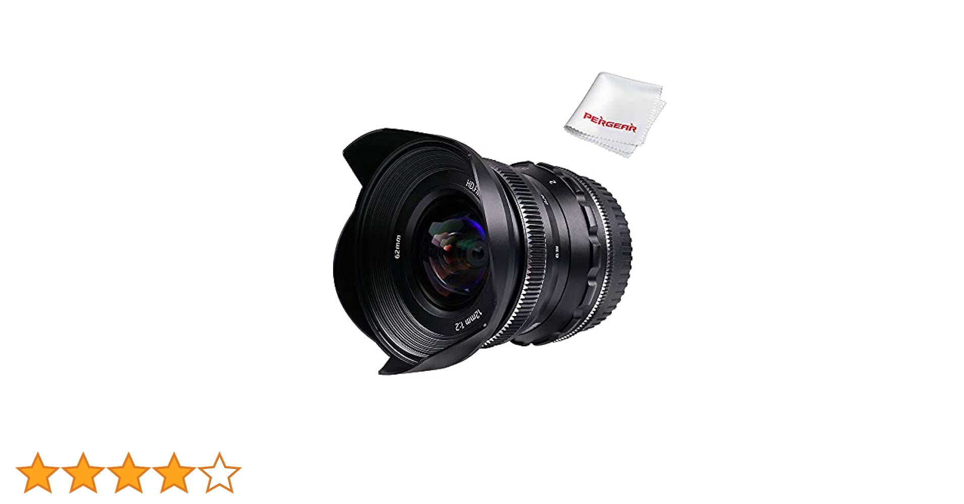 Pergear 12mm F2 Eマウント（APS-C） PERGEAR 12mm F2 II Wide-Angle Lens for X/E/Z and M4/3 Mount